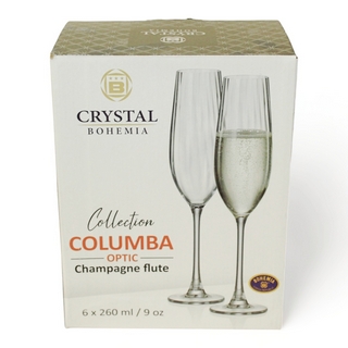 Бокал для шампанского Колумба Оптик 260мл набор 6шт БСС0365